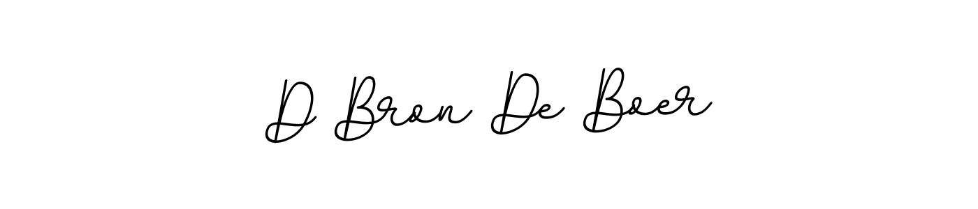 You should practise on your own different ways (BallpointsItalic-DORy9) to write your name (D Bron De Boer) in signature. don't let someone else do it for you. D Bron De Boer signature style 11 images and pictures png