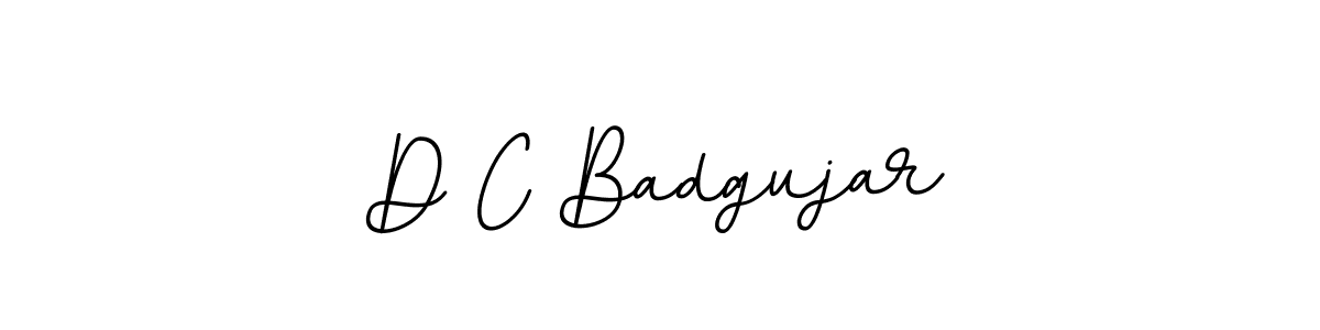 D C Badgujar stylish signature style. Best Handwritten Sign (BallpointsItalic-DORy9) for my name. Handwritten Signature Collection Ideas for my name D C Badgujar. D C Badgujar signature style 11 images and pictures png