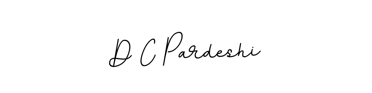 Use a signature maker to create a handwritten signature online. With this signature software, you can design (BallpointsItalic-DORy9) your own signature for name D C Pardeshi. D C Pardeshi signature style 11 images and pictures png