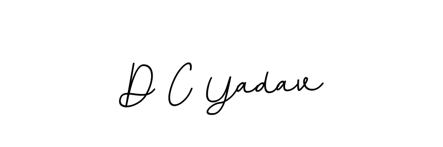 Use a signature maker to create a handwritten signature online. With this signature software, you can design (BallpointsItalic-DORy9) your own signature for name D C Yadav. D C Yadav signature style 11 images and pictures png