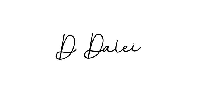 Use a signature maker to create a handwritten signature online. With this signature software, you can design (BallpointsItalic-DORy9) your own signature for name D Dalei. D Dalei signature style 11 images and pictures png
