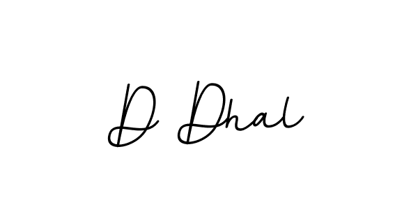 Use a signature maker to create a handwritten signature online. With this signature software, you can design (BallpointsItalic-DORy9) your own signature for name D Dhal. D Dhal signature style 11 images and pictures png