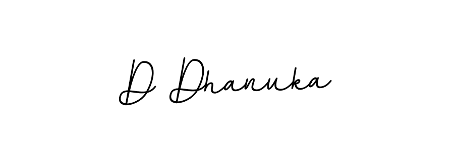 Design your own signature with our free online signature maker. With this signature software, you can create a handwritten (BallpointsItalic-DORy9) signature for name D Dhanuka. D Dhanuka signature style 11 images and pictures png