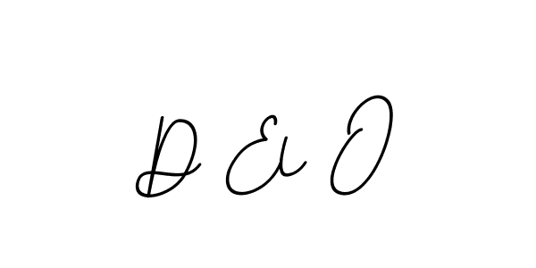 Design your own signature with our free online signature maker. With this signature software, you can create a handwritten (BallpointsItalic-DORy9) signature for name D El O. D El O signature style 11 images and pictures png
