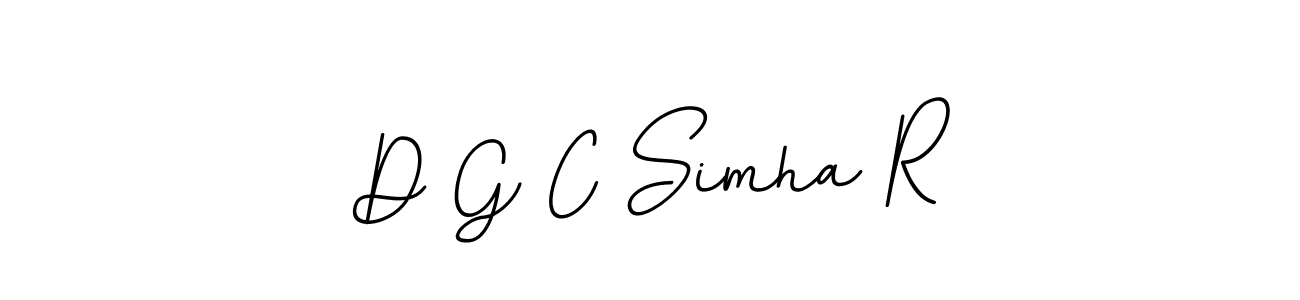 Create a beautiful signature design for name D G C Simha R. With this signature (BallpointsItalic-DORy9) fonts, you can make a handwritten signature for free. D G C Simha R signature style 11 images and pictures png