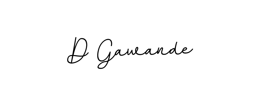 How to make D Gawande name signature. Use BallpointsItalic-DORy9 style for creating short signs online. This is the latest handwritten sign. D Gawande signature style 11 images and pictures png