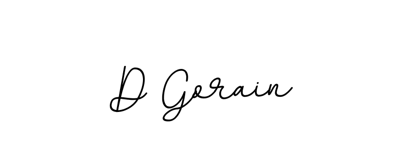 How to make D Gorain name signature. Use BallpointsItalic-DORy9 style for creating short signs online. This is the latest handwritten sign. D Gorain signature style 11 images and pictures png