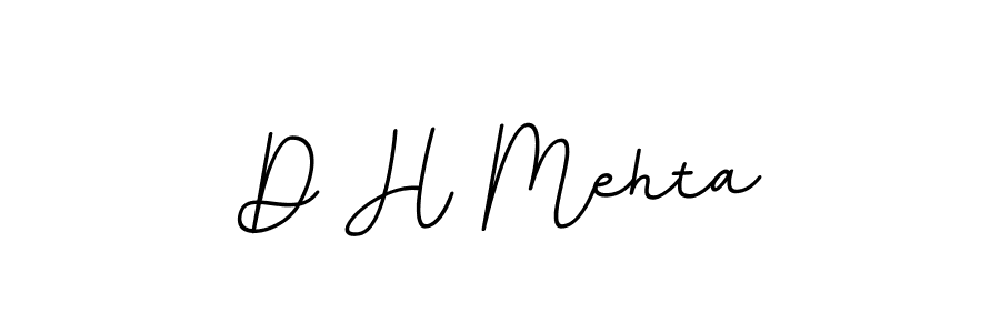 Create a beautiful signature design for name D H Mehta. With this signature (BallpointsItalic-DORy9) fonts, you can make a handwritten signature for free. D H Mehta signature style 11 images and pictures png