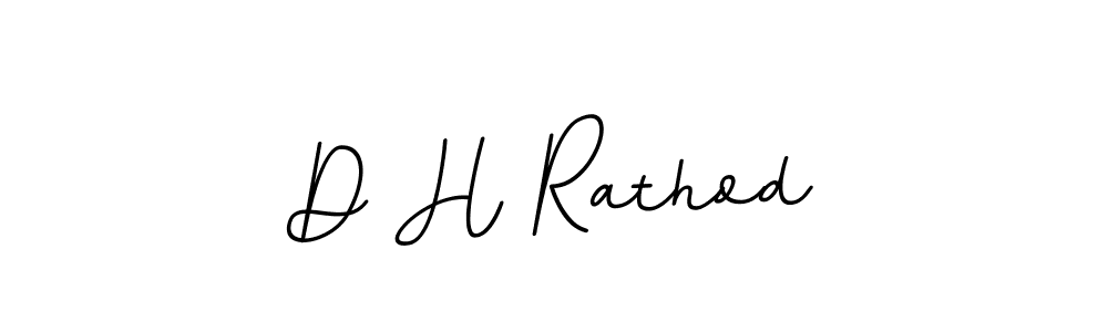 Make a beautiful signature design for name D H Rathod. With this signature (BallpointsItalic-DORy9) style, you can create a handwritten signature for free. D H Rathod signature style 11 images and pictures png
