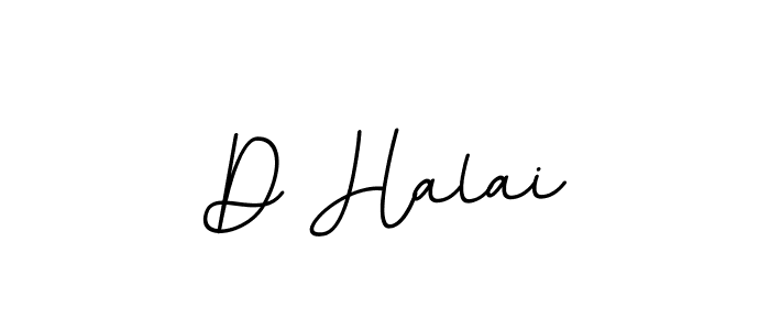 How to make D Halai name signature. Use BallpointsItalic-DORy9 style for creating short signs online. This is the latest handwritten sign. D Halai signature style 11 images and pictures png