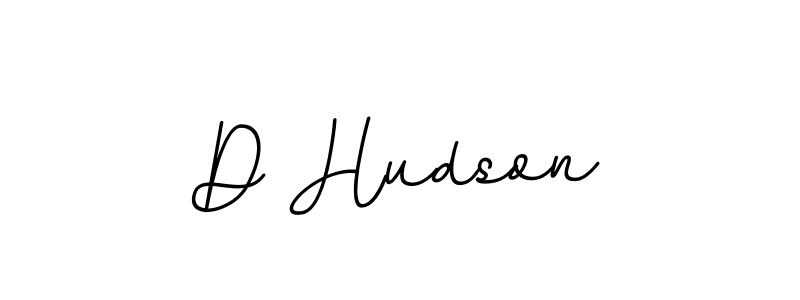 Make a beautiful signature design for name D Hudson. With this signature (BallpointsItalic-DORy9) style, you can create a handwritten signature for free. D Hudson signature style 11 images and pictures png