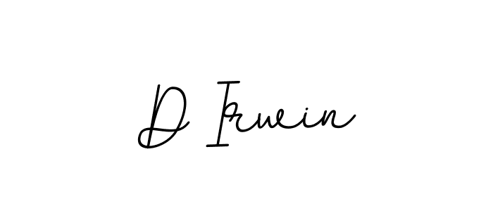 Design your own signature with our free online signature maker. With this signature software, you can create a handwritten (BallpointsItalic-DORy9) signature for name D Irwin. D Irwin signature style 11 images and pictures png