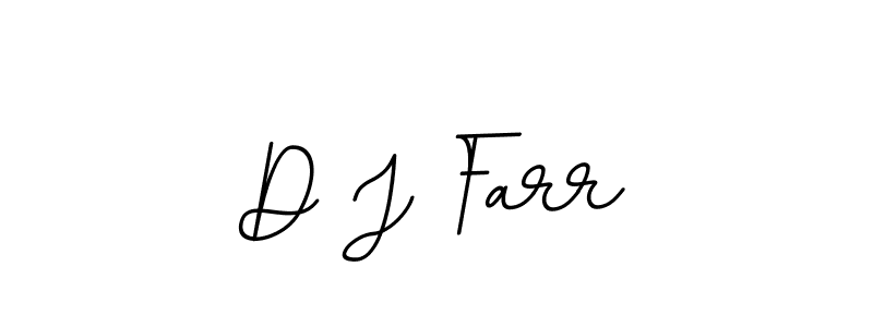 The best way (BallpointsItalic-DORy9) to make a short signature is to pick only two or three words in your name. The name D J Farr include a total of six letters. For converting this name. D J Farr signature style 11 images and pictures png