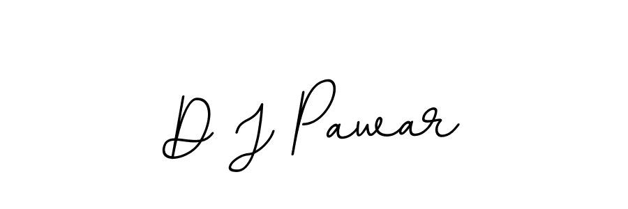 The best way (BallpointsItalic-DORy9) to make a short signature is to pick only two or three words in your name. The name D J Pawar include a total of six letters. For converting this name. D J Pawar signature style 11 images and pictures png