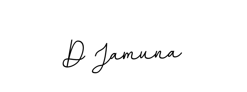 Use a signature maker to create a handwritten signature online. With this signature software, you can design (BallpointsItalic-DORy9) your own signature for name D Jamuna. D Jamuna signature style 11 images and pictures png