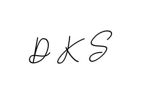 Use a signature maker to create a handwritten signature online. With this signature software, you can design (BallpointsItalic-DORy9) your own signature for name D K S. D K S signature style 11 images and pictures png