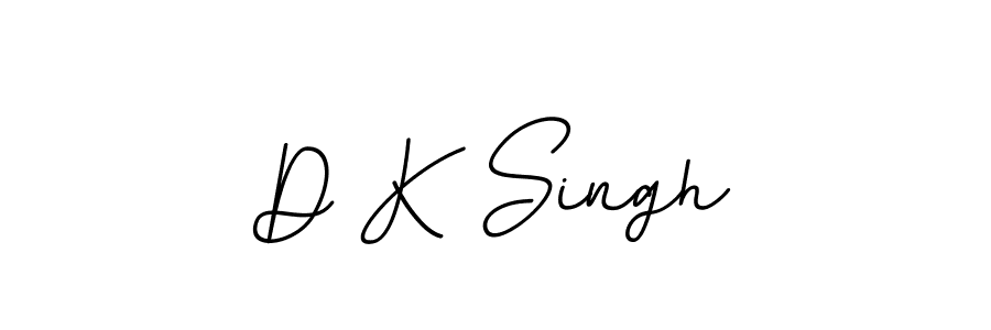 The best way (BallpointsItalic-DORy9) to make a short signature is to pick only two or three words in your name. The name D K Singh include a total of six letters. For converting this name. D K Singh signature style 11 images and pictures png