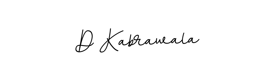 How to make D Kabrawala name signature. Use BallpointsItalic-DORy9 style for creating short signs online. This is the latest handwritten sign. D Kabrawala signature style 11 images and pictures png