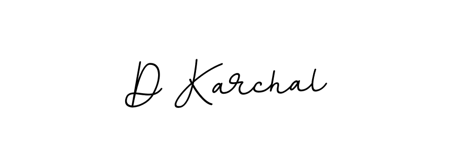 Create a beautiful signature design for name D Karchal. With this signature (BallpointsItalic-DORy9) fonts, you can make a handwritten signature for free. D Karchal signature style 11 images and pictures png