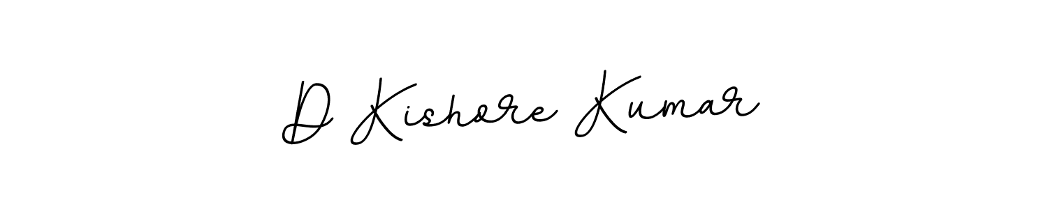 How to make D Kishore Kumar name signature. Use BallpointsItalic-DORy9 style for creating short signs online. This is the latest handwritten sign. D Kishore Kumar signature style 11 images and pictures png