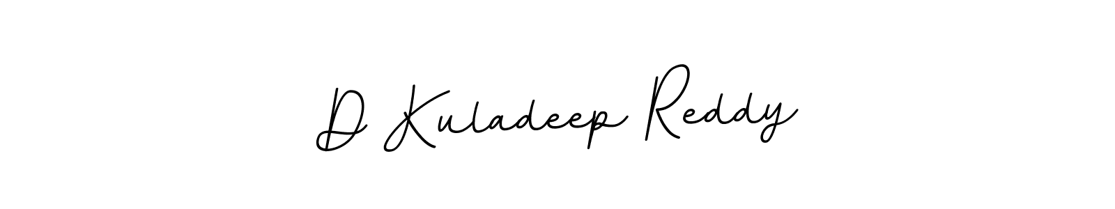 Design your own signature with our free online signature maker. With this signature software, you can create a handwritten (BallpointsItalic-DORy9) signature for name D Kuladeep Reddy. D Kuladeep Reddy signature style 11 images and pictures png