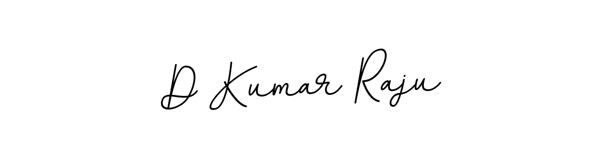 How to make D Kumar Raju name signature. Use BallpointsItalic-DORy9 style for creating short signs online. This is the latest handwritten sign. D Kumar Raju signature style 11 images and pictures png
