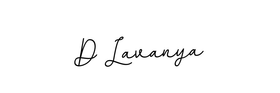 Design your own signature with our free online signature maker. With this signature software, you can create a handwritten (BallpointsItalic-DORy9) signature for name D Lavanya. D Lavanya signature style 11 images and pictures png