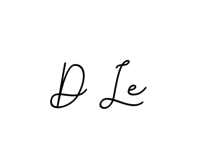 Make a beautiful signature design for name D Le. With this signature (BallpointsItalic-DORy9) style, you can create a handwritten signature for free. D Le signature style 11 images and pictures png