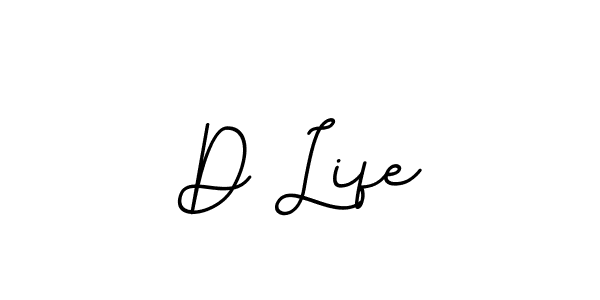 Make a beautiful signature design for name D Life. With this signature (BallpointsItalic-DORy9) style, you can create a handwritten signature for free. D Life signature style 11 images and pictures png