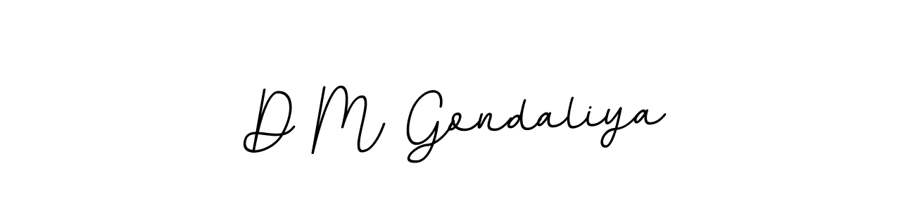 D M Gondaliya stylish signature style. Best Handwritten Sign (BallpointsItalic-DORy9) for my name. Handwritten Signature Collection Ideas for my name D M Gondaliya. D M Gondaliya signature style 11 images and pictures png