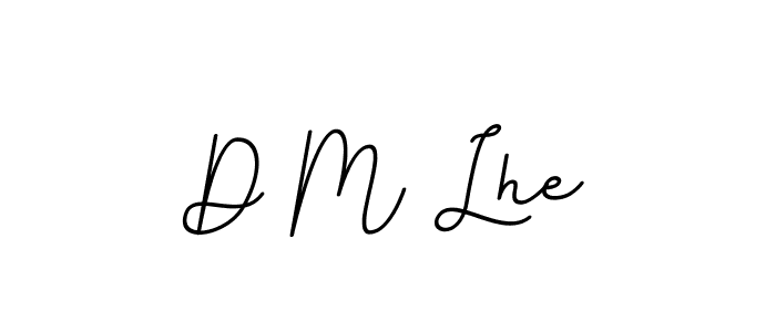 Design your own signature with our free online signature maker. With this signature software, you can create a handwritten (BallpointsItalic-DORy9) signature for name D M Lhe. D M Lhe signature style 11 images and pictures png