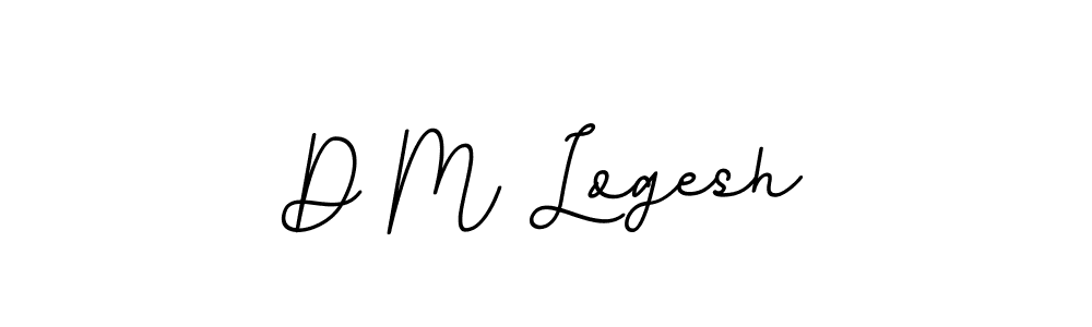 D M Logesh stylish signature style. Best Handwritten Sign (BallpointsItalic-DORy9) for my name. Handwritten Signature Collection Ideas for my name D M Logesh. D M Logesh signature style 11 images and pictures png