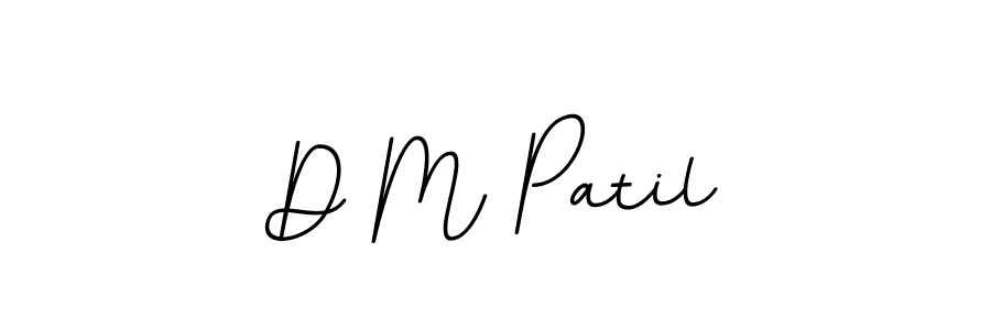 Use a signature maker to create a handwritten signature online. With this signature software, you can design (BallpointsItalic-DORy9) your own signature for name D M Patil. D M Patil signature style 11 images and pictures png