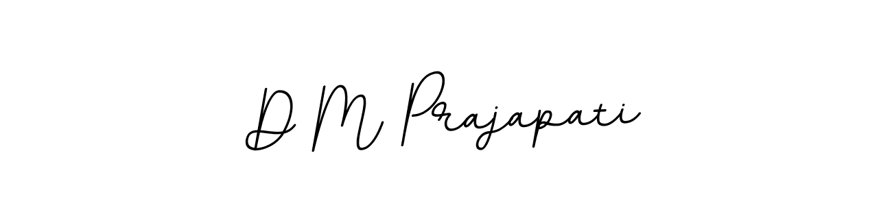 Make a beautiful signature design for name D M Prajapati. With this signature (BallpointsItalic-DORy9) style, you can create a handwritten signature for free. D M Prajapati signature style 11 images and pictures png