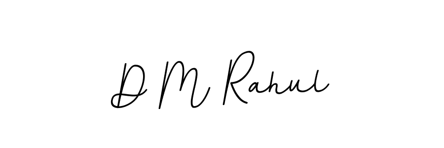 How to make D M Rahul name signature. Use BallpointsItalic-DORy9 style for creating short signs online. This is the latest handwritten sign. D M Rahul signature style 11 images and pictures png