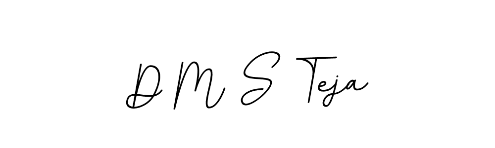 How to make D M S Teja name signature. Use BallpointsItalic-DORy9 style for creating short signs online. This is the latest handwritten sign. D M S Teja signature style 11 images and pictures png