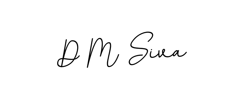 Design your own signature with our free online signature maker. With this signature software, you can create a handwritten (BallpointsItalic-DORy9) signature for name D M Siva. D M Siva signature style 11 images and pictures png