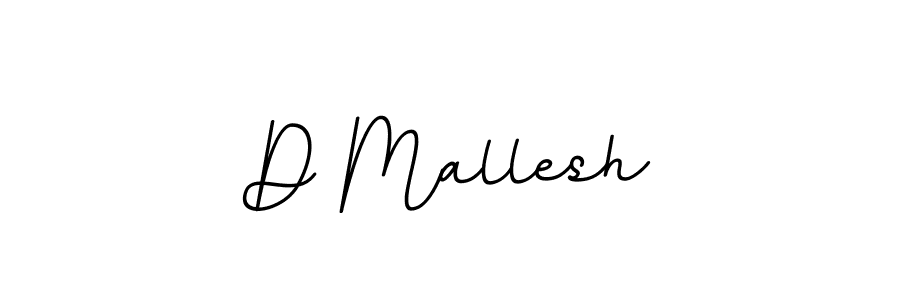 How to make D Mallesh name signature. Use BallpointsItalic-DORy9 style for creating short signs online. This is the latest handwritten sign. D Mallesh signature style 11 images and pictures png