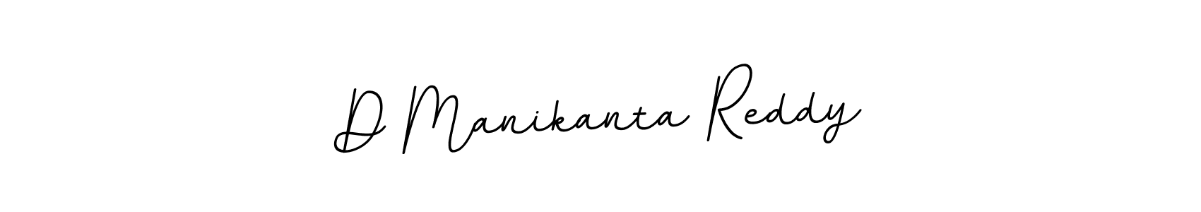 How to make D Manikanta Reddy name signature. Use BallpointsItalic-DORy9 style for creating short signs online. This is the latest handwritten sign. D Manikanta Reddy signature style 11 images and pictures png