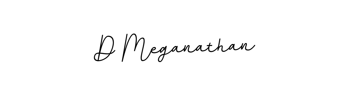 Design your own signature with our free online signature maker. With this signature software, you can create a handwritten (BallpointsItalic-DORy9) signature for name D Meganathan. D Meganathan signature style 11 images and pictures png