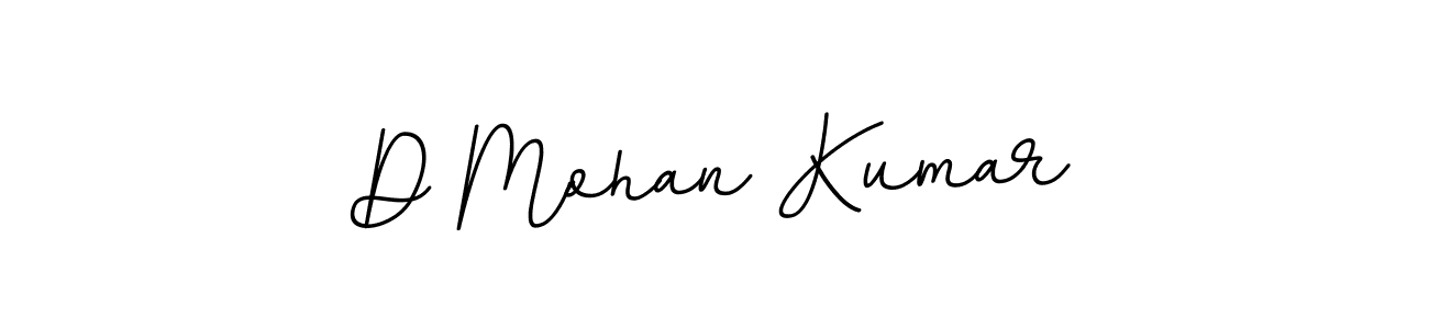 Make a beautiful signature design for name D Mohan Kumar. With this signature (BallpointsItalic-DORy9) style, you can create a handwritten signature for free. D Mohan Kumar signature style 11 images and pictures png