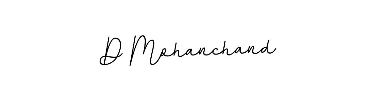 Create a beautiful signature design for name D Mohanchand. With this signature (BallpointsItalic-DORy9) fonts, you can make a handwritten signature for free. D Mohanchand signature style 11 images and pictures png