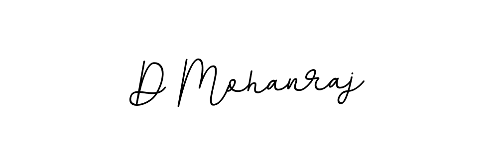 Make a beautiful signature design for name D Mohanraj. With this signature (BallpointsItalic-DORy9) style, you can create a handwritten signature for free. D Mohanraj signature style 11 images and pictures png