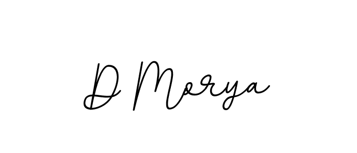 Create a beautiful signature design for name D Morya. With this signature (BallpointsItalic-DORy9) fonts, you can make a handwritten signature for free. D Morya signature style 11 images and pictures png