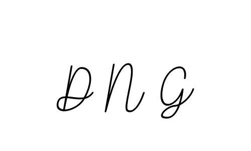 Make a beautiful signature design for name D N G. With this signature (BallpointsItalic-DORy9) style, you can create a handwritten signature for free. D N G signature style 11 images and pictures png