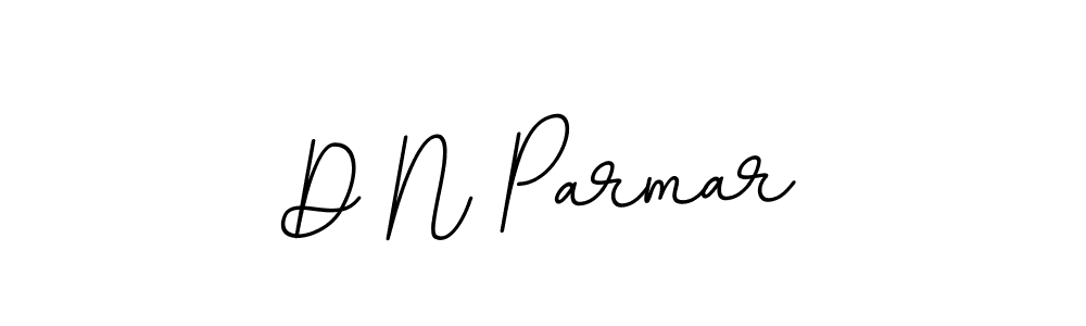 Make a beautiful signature design for name D N Parmar. With this signature (BallpointsItalic-DORy9) style, you can create a handwritten signature for free. D N Parmar signature style 11 images and pictures png