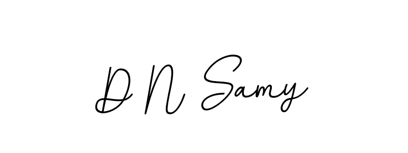 Design your own signature with our free online signature maker. With this signature software, you can create a handwritten (BallpointsItalic-DORy9) signature for name D N Samy. D N Samy signature style 11 images and pictures png