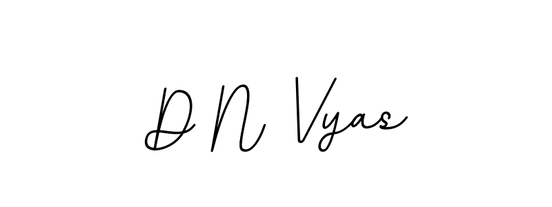 Create a beautiful signature design for name D N Vyas. With this signature (BallpointsItalic-DORy9) fonts, you can make a handwritten signature for free. D N Vyas signature style 11 images and pictures png