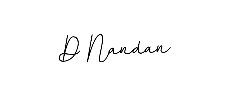 Design your own signature with our free online signature maker. With this signature software, you can create a handwritten (BallpointsItalic-DORy9) signature for name D Nandan. D Nandan signature style 11 images and pictures png