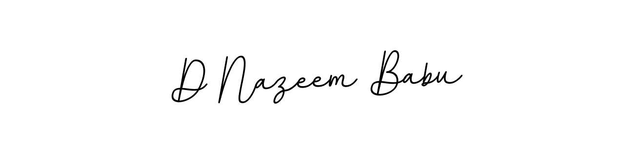 BallpointsItalic-DORy9 is a professional signature style that is perfect for those who want to add a touch of class to their signature. It is also a great choice for those who want to make their signature more unique. Get D Nazeem Babu name to fancy signature for free. D Nazeem Babu signature style 11 images and pictures png